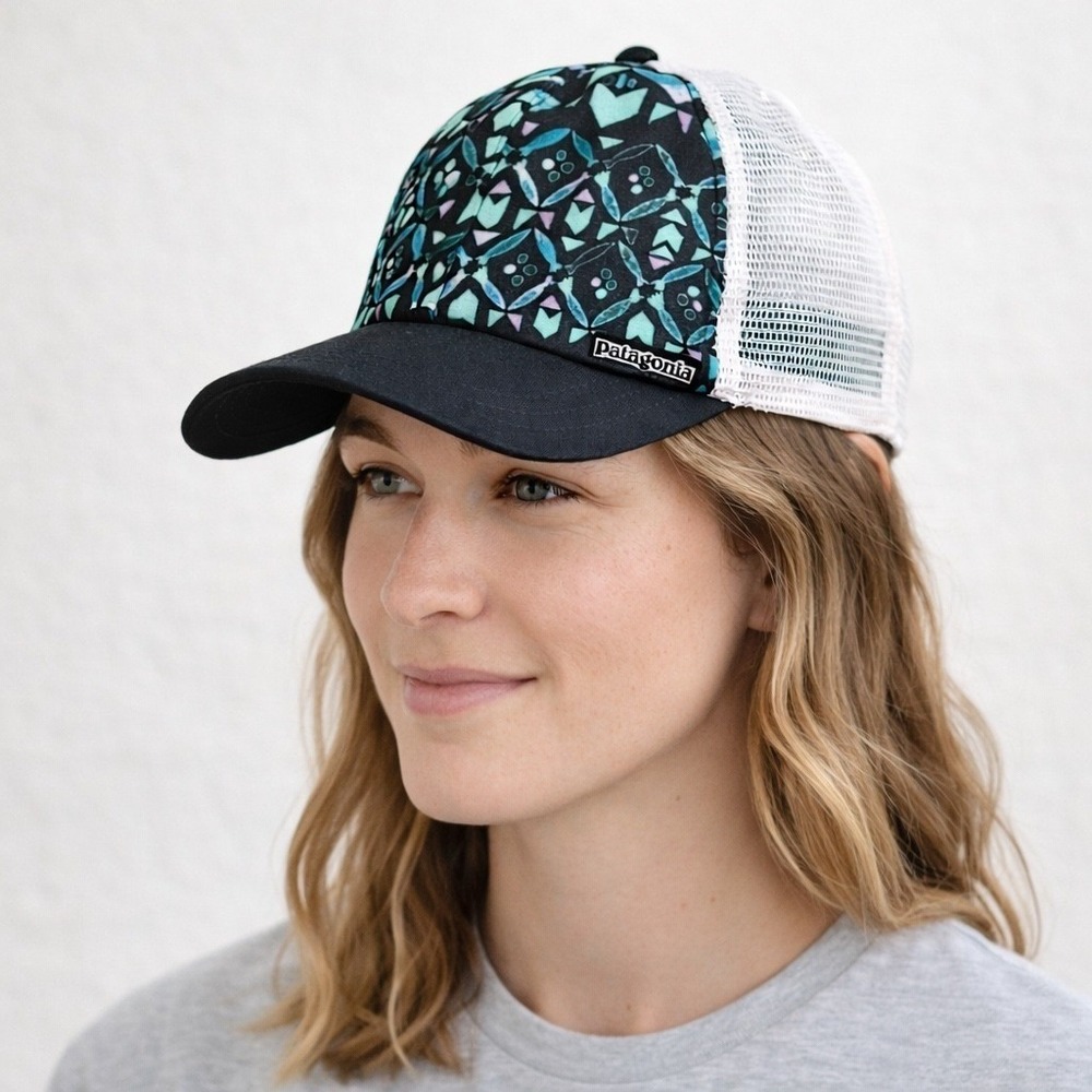 Patagonia Trucker Hat Geometric Print‎ Mesh Back Snapback Adjustable